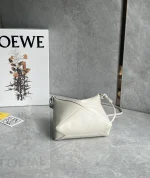 羅意威/LOEWE Puzzle Fold Pouch 麻將包 白色：圖片 7