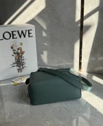 高仿羅意威/LOEWE 單肩包草綠色：圖片 13