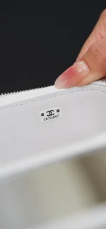 Chanel/香奈兒 隱藏款 手柄長盒子包 白色荔枝牛皮：圖片 23