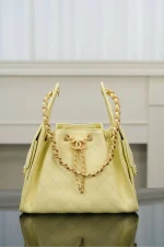 Chanel/香奈兒 25S Small Hobo 抽绳水桶包 小鷄黃：圖片 11