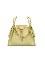 Chanel/香奈兒 25S Small Hobo 抽绳水桶包 小鷄黃