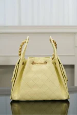 Chanel/香奈兒 25S Small Hobo 抽绳水桶包 小鷄黃：圖片 12