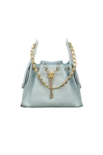 Chanel/香奈兒 25S Small Hobo 抽绳水桶包 蒂芙尼蓝