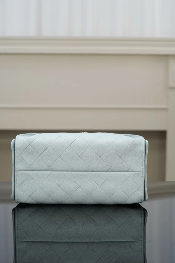 Chanel/香奈兒 25S Small Hobo 抽绳水桶包 蒂芙尼蓝：圖片 19