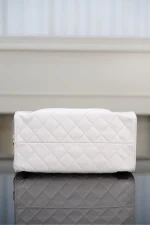 Chanel/香奈兒 25S Small Hobo 抽绳水桶包 白金色：圖片 20
