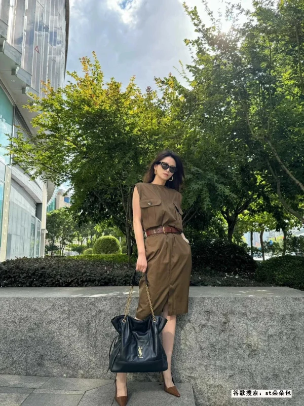 高仿包包YSL 809824 上身 效果 穿搭-10