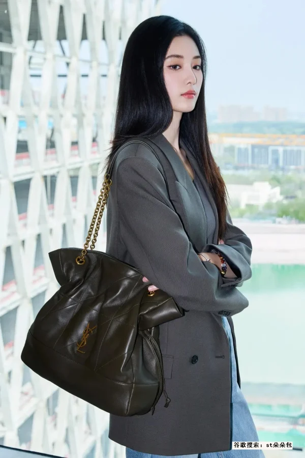 高仿包包YSL 809824 上身 效果 穿搭-10