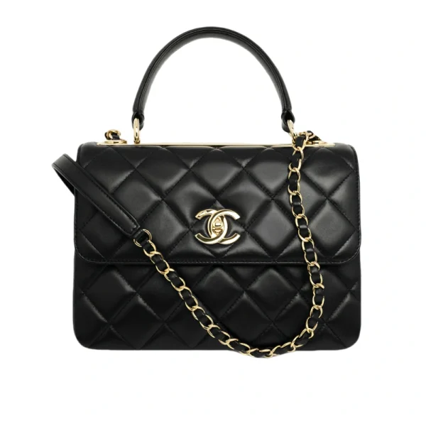Chanel/香奈兒 24C Trendy CC 正品皮 黑色