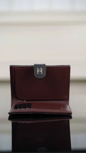 Chanel/香奈兒 24k 護照夾錢包 | 黑金荔枝牛皮：圖片 10