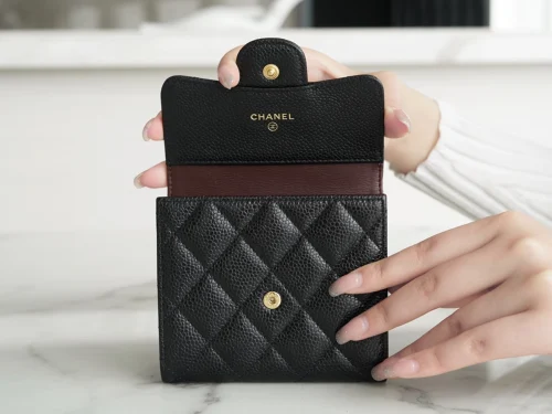 Chanel/香奈兒 Classic Flap 經典三折錢包 | 黑金魅力：圖片 9