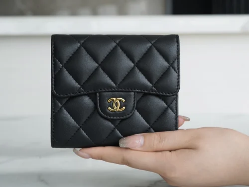Chanel/香奈兒 Classic Flap 經典三折錢包 | 黑羊金：圖片 3