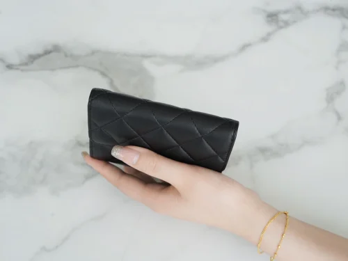 Chanel/香奈兒 Classic Flap 經典三折錢包 | 黑羊金：圖片 6