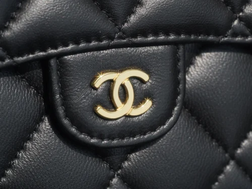 Chanel/香奈兒 Classic Flap 經典三折錢包 | 黑羊金：圖片 10