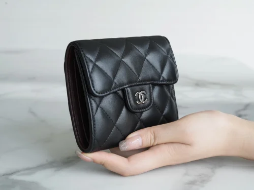 Chanel/香奈兒 Classic Flap 經典三折錢包 | 黑羊银：圖片 4