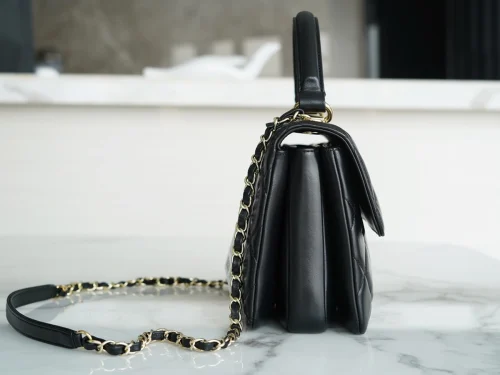 Chanel/香奈兒 24C Trendy CC 正品皮 黑色：圖片 14