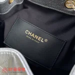 高仿香奈兒/CHANEL 25C Hobo 肩背包｜金屬亮面銀色：圖片 9