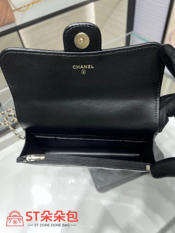 高仿香奈兒/Chanel 經典經典 Mini Classic Flap 黑色迷你鏈條包：圖片 9