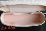 高仿香奈兒/Chanel Vanity Case 菱格紋方盒型鏈條斜挎包 粉色：圖片 10