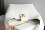 高仿香奈兒/Chanel 25P 白色絎縫Hobo嬉皮包 小號：圖片 6