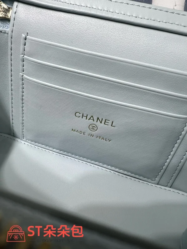 高仿香奈兒/Chanel 22A 方盒子包 淺藍色：圖片 10