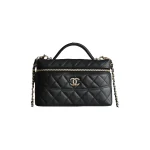 高仿香奈兒/Chanel Vanity Case化妝箱包 黑色