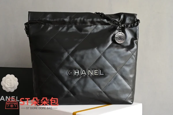 高仿香奈兒/Chanel 22 黑色 垃圾袋：圖片 2
