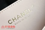 高仿香奈兒/Chanel Premiere 菱格紋翻蓋鏈條包 粉色：圖片 9