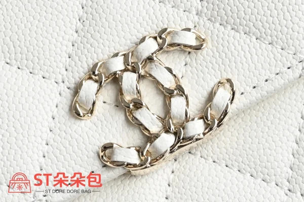 高仿香奈兒/Chanel Wallet on Chain系列 白色斜挎鏈條包：圖片 7