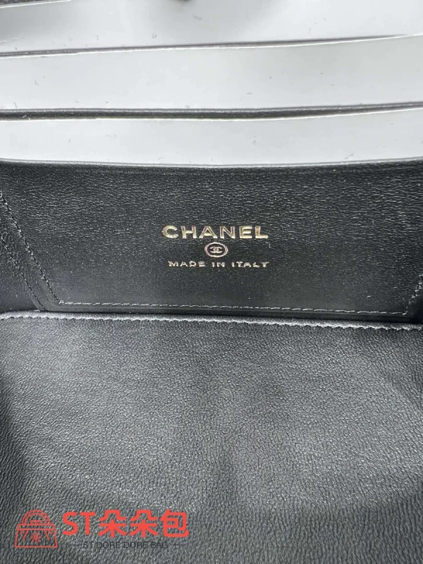 高仿香奈兒/Chanel Vanity Case系列方形拉鏈黑色手提化妝包：圖片 10