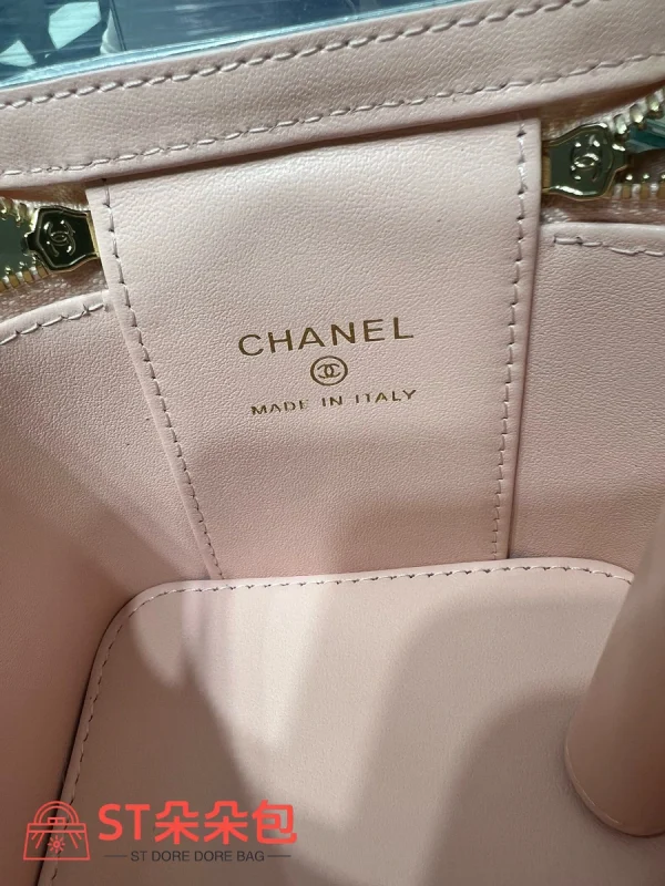 高仿香奈兒/Chanel Vanity Case 迷你菱格紋鏈條化妝包：圖片 10