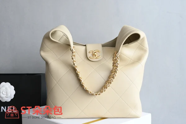 高仿香奈兒/Chanel GST 中號購物袋 米白色：圖片 2
