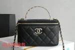高仿香奈兒/Chanel Vanity Case 方形化妝包 黑色：圖片 2