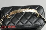 高仿香奈兒/Chanel Vanity Case 方形化妝包 黑色：圖片 6