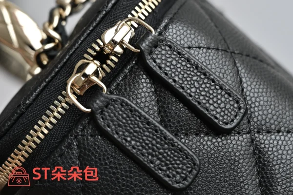 高仿香奈兒/Chanel Vanity Case 方形化妝包 黑色：圖片 8