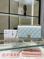 高仿香奈兒/Chanel 25S 奶白色Wallet on Chain WOC發財包：圖片 2