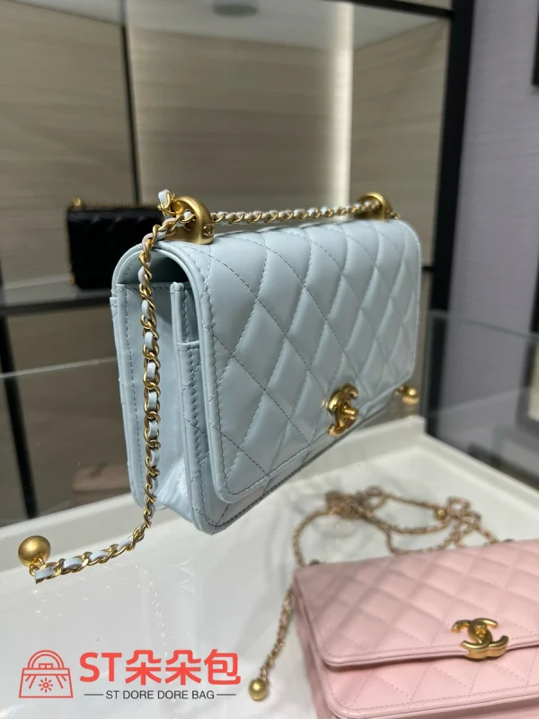 高仿香奈兒/Chanel 25S 奶白色Wallet on Chain WOC發財包：圖片 4