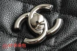 高仿香奈兒/Chanel Premiere 金屬圓環手柄翻蓋鏈條包 黑色：圖片 7