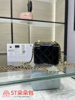高仿香奈兒/Chanel 25S 黑色盒子包：圖片 3