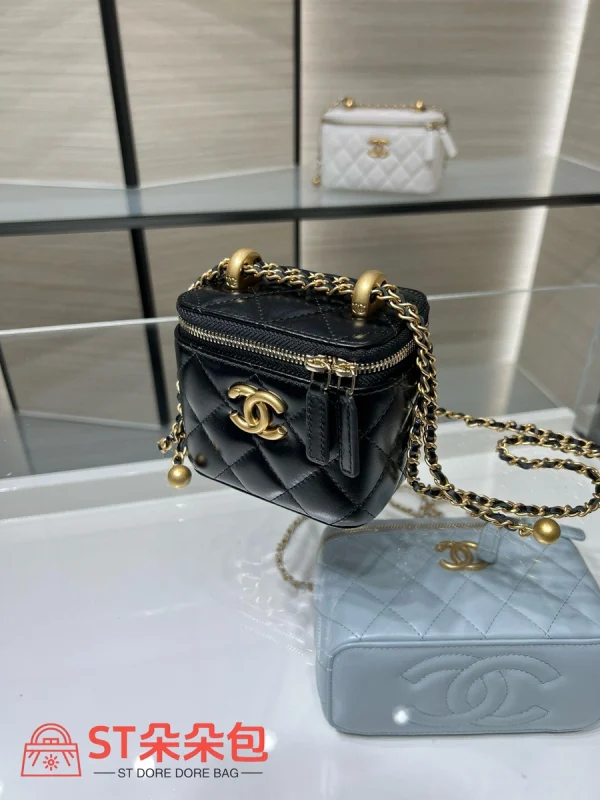 高仿香奈兒/Chanel 25S 黑色盒子包：圖片 8