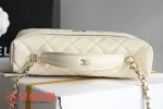 高仿香奈兒/Chanel  Vanity系列 經典菱格紋鏈條盒子包 白色：圖片 6