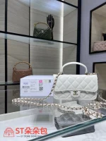 高仿香奈兒/Chanel CF系列白色迷你Classic Flap手提單肩包：圖片 2