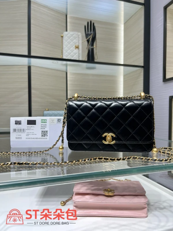 高仿香奈兒/Chanel 25S WOC發財包 黑色：圖片 2