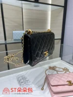 高仿香奈兒/Chanel 25S WOC發財包 黑色：圖片 4