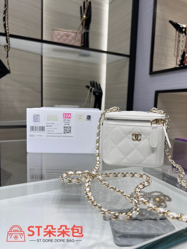 高仿香奈兒/Chanel 22A 方盒子包 白色：圖片 2