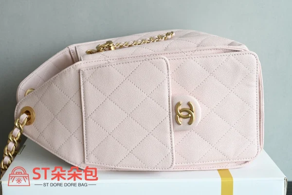 高仿香奈兒/Chanel 25C系列 Bucket Bag 水桶包 粉色：圖片 4