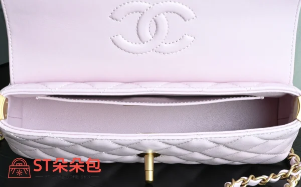 高仿香奈兒/Chanel Coco Handle小型手袋粉色：圖片 10