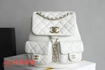 高仿香奈兒/Chanel Classic Backpack 經典白雙肩背包：圖片 2
