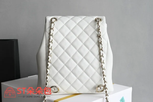 高仿香奈兒/Chanel Classic Backpack 經典白雙肩背包：圖片 3