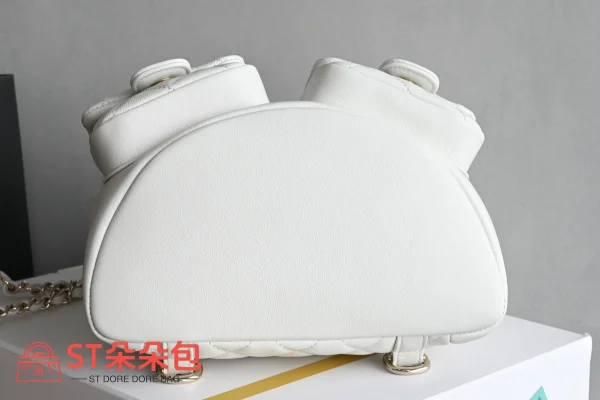 高仿香奈兒/Chanel Classic Backpack 經典白雙肩背包：圖片 5