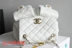 高仿香奈兒/Chanel Classic Backpack 經典白雙肩背包：圖片 6